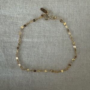 GLDN- Gold Mirror Chain Bracelet- Solid 10k yellow gold